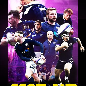 Artwork thumbnail, Movie poster style Scotland Rugby Team by Cammy Black