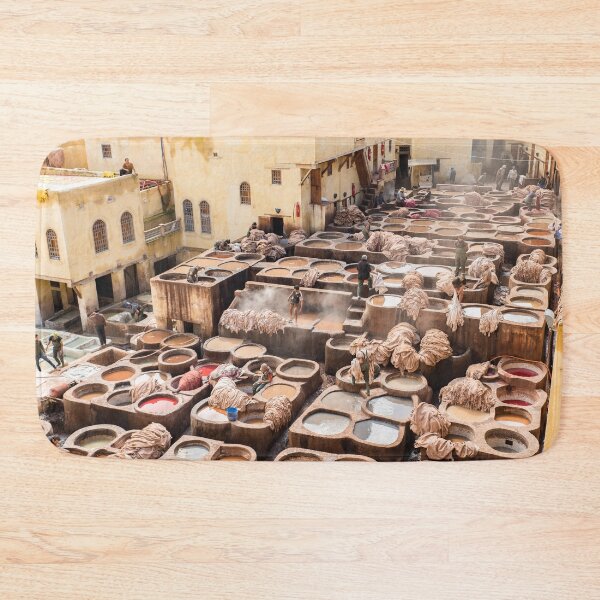 Item preview, Dyeing - Chaouwara Tanneries of Fes, Morocco designed and sold by TRVLR Designs.