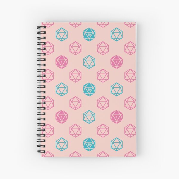 Roll The Dice (Pink) Spiral Notebook