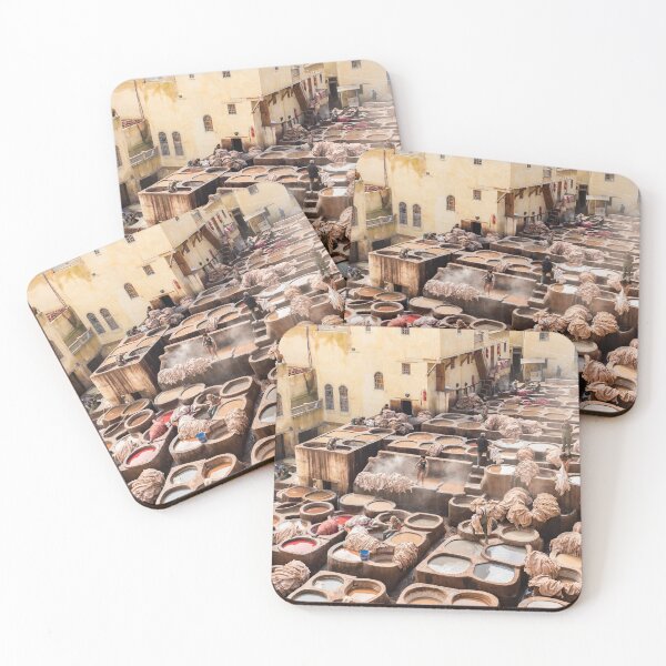 Item preview, Dyeing - Chaouwara Tanneries of Fes, Morocco designed and sold by TRVLR Designs.