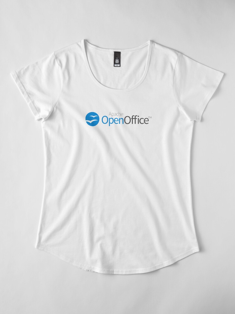 Alternate view of Apache OpenOffice Premium Scoop T-Shirt