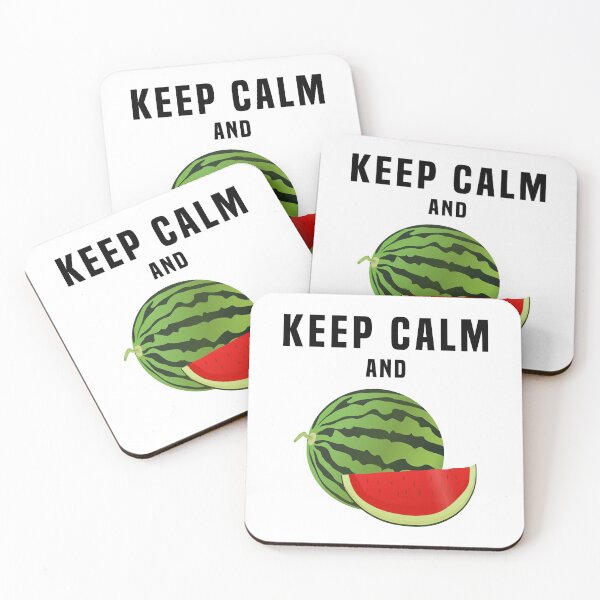 Aperçu de l'œuvre Keep Calm and Watermelon créée et vendue par fourretout.