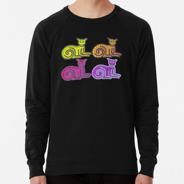 Grinning Kitty Party Lightweight Sweatshirt