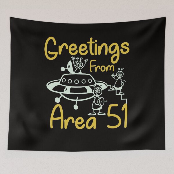 Item preview, Greetings from Area 51 designed and sold by WorldOfTeesUSA.