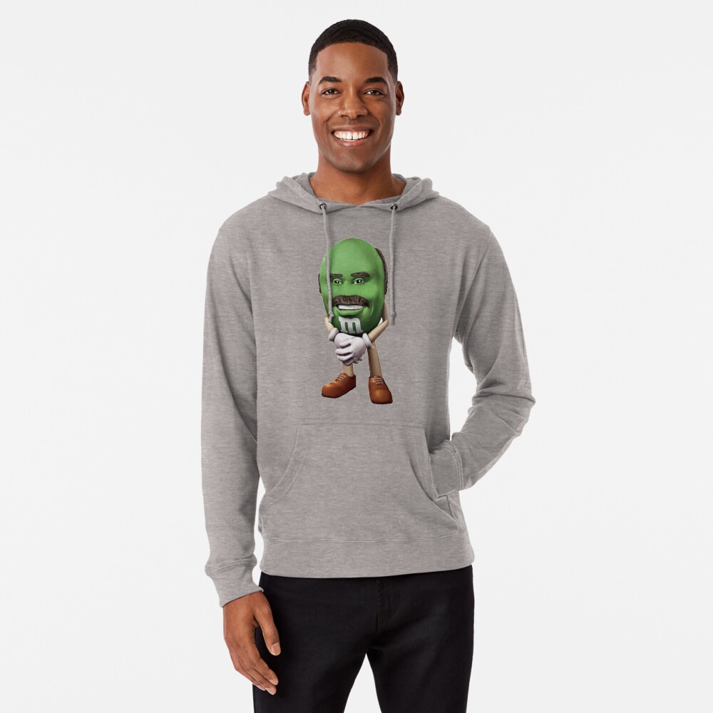 green m&m hoodie