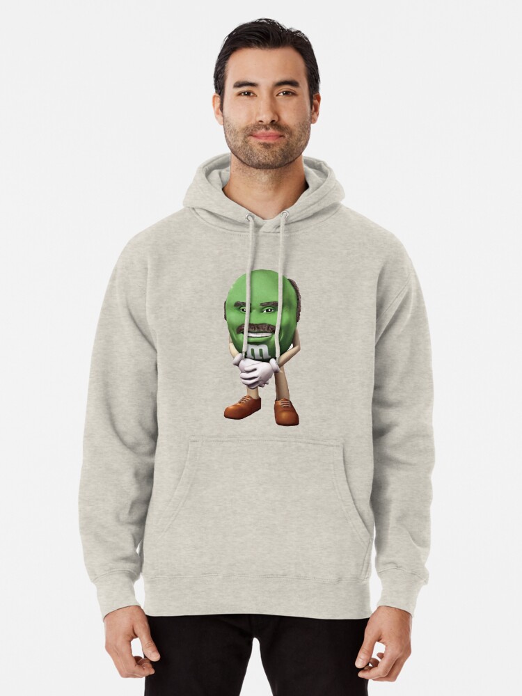 green m&m hoodie