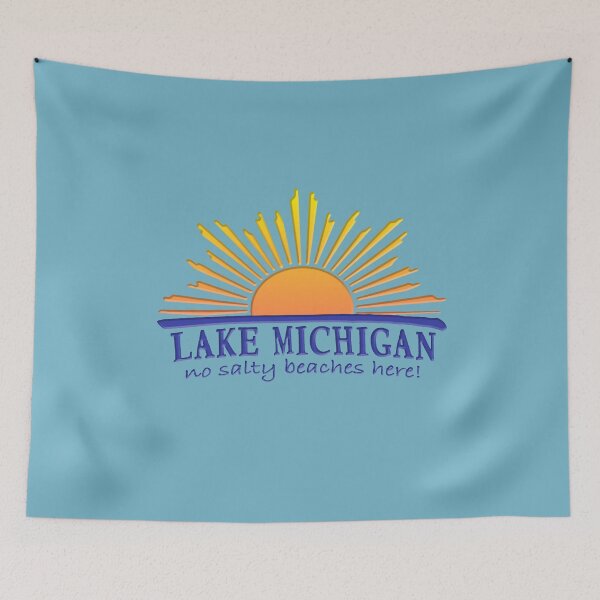 Item preview, LAKE MICHIGAN - No Salty Beaches Here  designed and sold by Destinations Souvenirs.