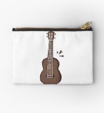 Cute Ukulele Doodle Zipper Pouch