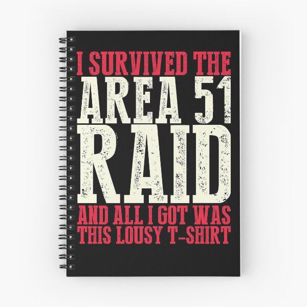Item preview, I survived the Area 51 RAID designed and sold by WorldOfTeesUSA.