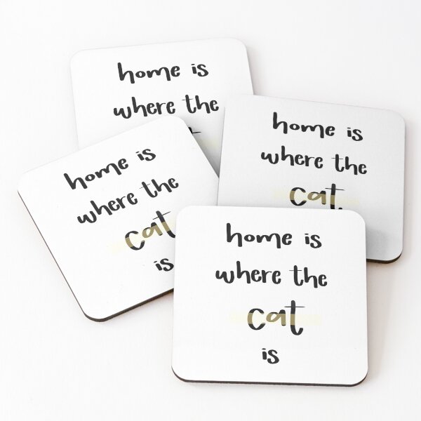 Item preview, Home is Where the Cat is - Yellow designed and sold by On The Lash.