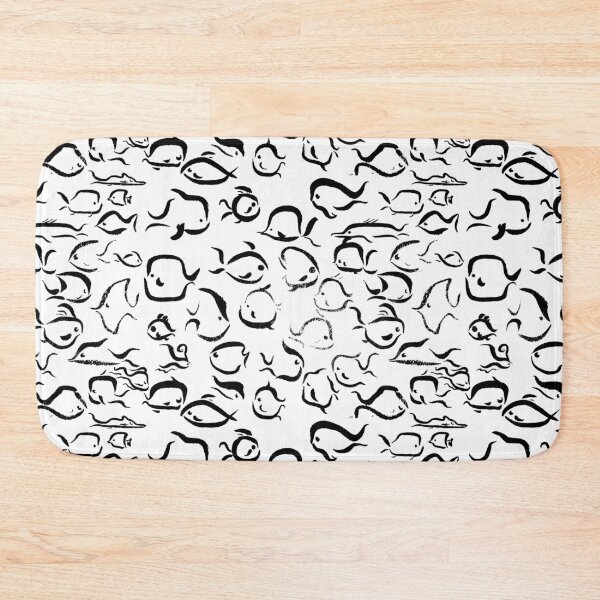 Item preview, Fish Pattern in Ink designed and sold by Peter Hertzberg.