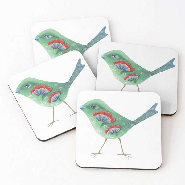 Item preview, Happy Green Bird designed and sold by KateOzArt.