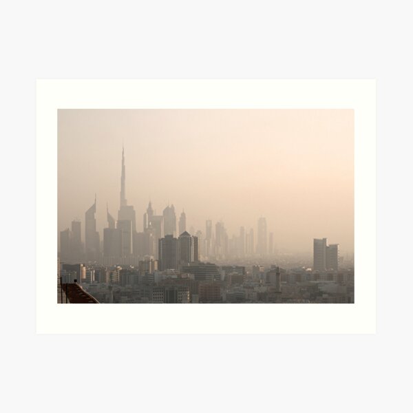 Dubai Skyline Art Print