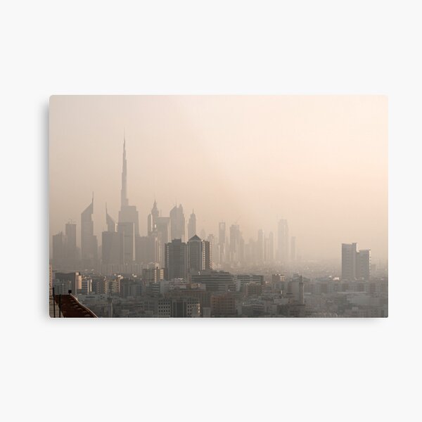 Dubai Skyline Metal Print