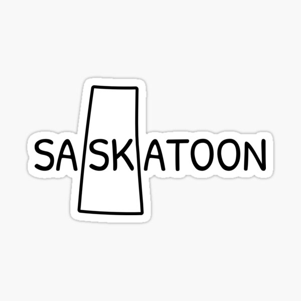 Saskatoon Saskatchewan Province Shape Sticker