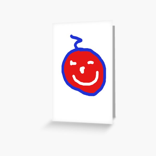 Smile! Your on red bubble:) Greeting Card