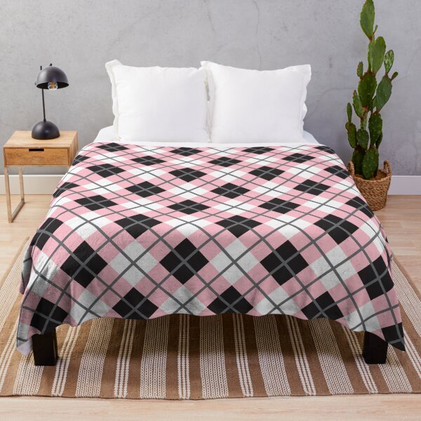 Item preview, Pink, Black, White and Gray Argyle Diamond Pattern designed and sold by Bill Shearer.