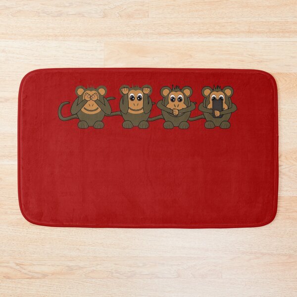 Item preview,  Three monkeys, a fourth monkey is new designed and sold by BiPasternak.