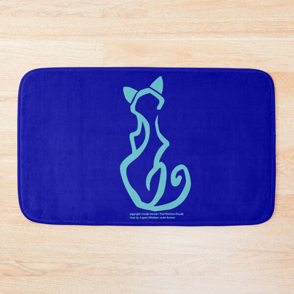 Item preview, Cat Glyph (blue) designed and sold by Argent Whiskers.