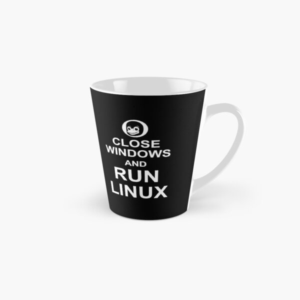 Item preview, Close Windows and Run Linux - Funny Design for Free Software Geeks designed and sold by ramiro.
