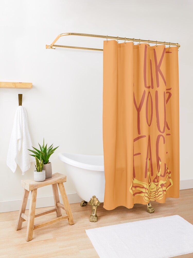 Alternate view of Facehugger Shower Curtain
