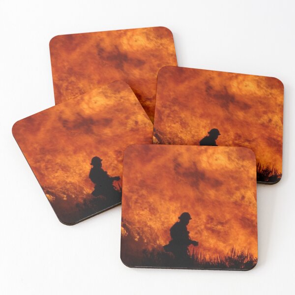 Item preview, Fireman Silhouette in front of Fire designed and sold by PLLDesigns.