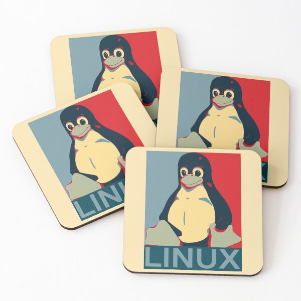 Item preview, Tux Linux Hope Poster Parody Design for Free Software Geeks designed and sold by ramiro.