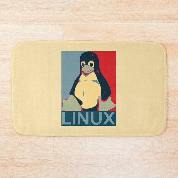 Item preview, Tux Linux Hope Poster Parody Design for Free Software Geeks designed and sold by ramiro.