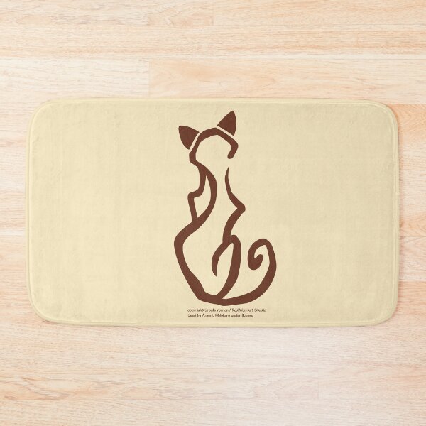 Item preview, Cat Glyph (brown) designed and sold by Argent Whiskers.