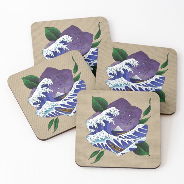 Item preview, Hokusai Great Wave Rose  designed and sold by ArtbyKory.