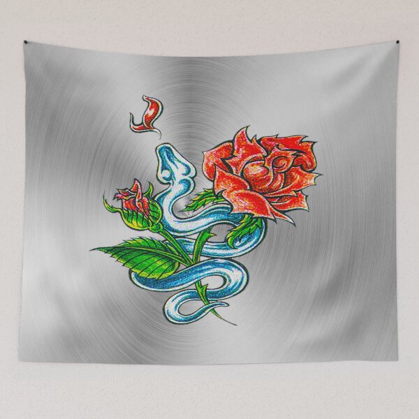 Item preview, fwc 0369 tatoo pink flowers designed and sold by fred chiea.