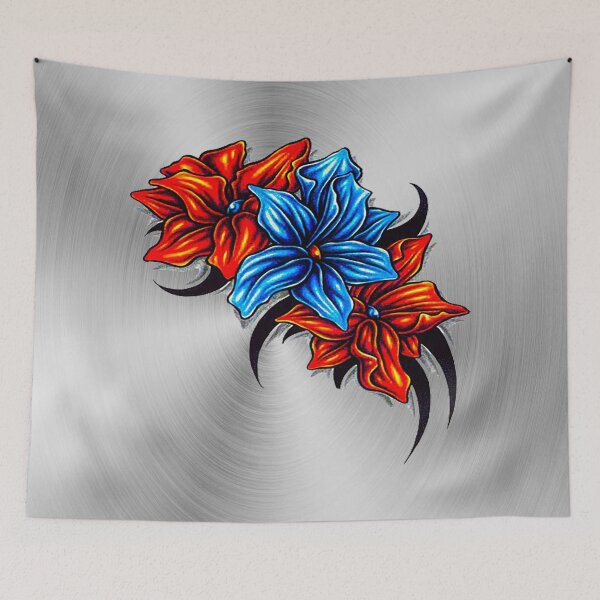 Item preview, fwc 0363 tatoo pink flowers designed and sold by fred chiea.