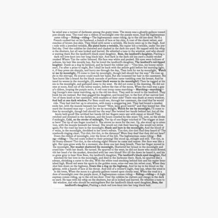 The Highwayman—Alfred Noyes—Poem—Full Text Art Board Print