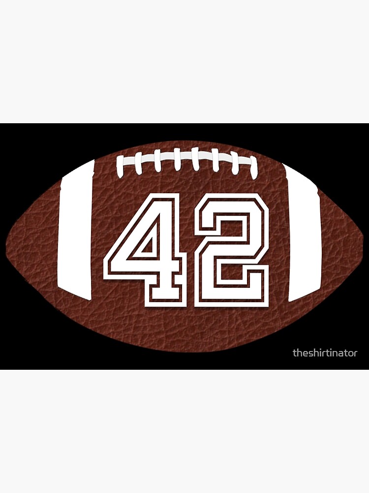 American Football Jersey No 42 Uniform Back Number 42 Canvas Print