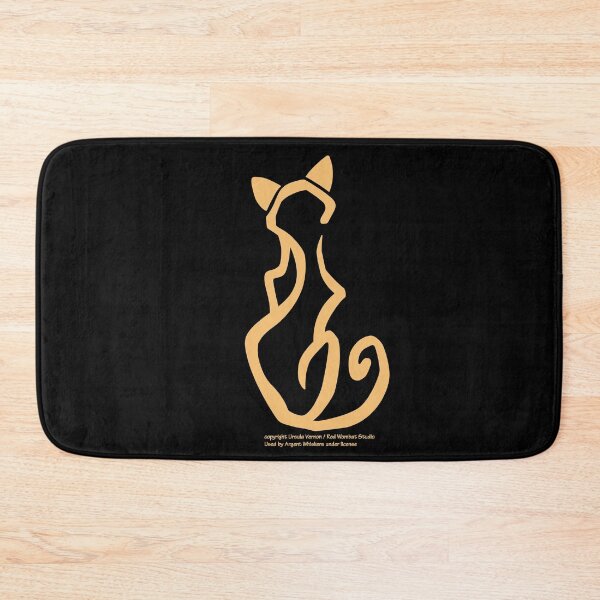 Item preview, Cat Glyph (gold) designed and sold by Argent Whiskers.