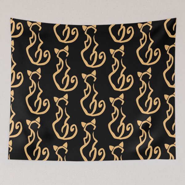 Item preview, Cat Glyph (gold) designed and sold by Argent Whiskers.