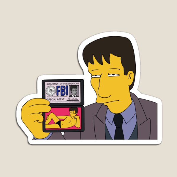 Agente Mulder FBI Imán
