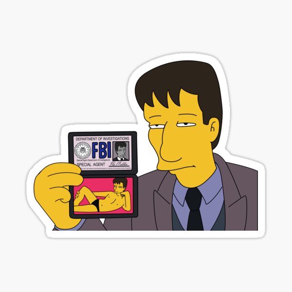 Agent Mulder FBI Sticker