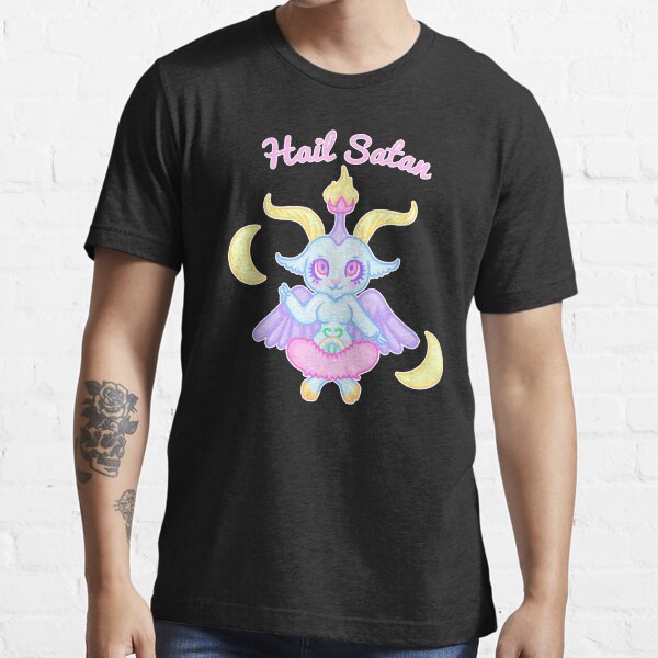 Kawaii Pastel Hail Satan Baphomet T Shirt For Sale By Creepygirlclub