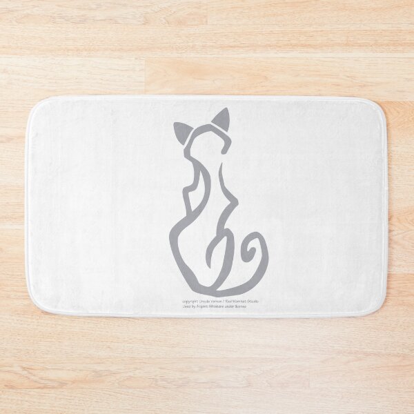 Item preview, Cat Glyph (grey) designed and sold by Argent Whiskers.