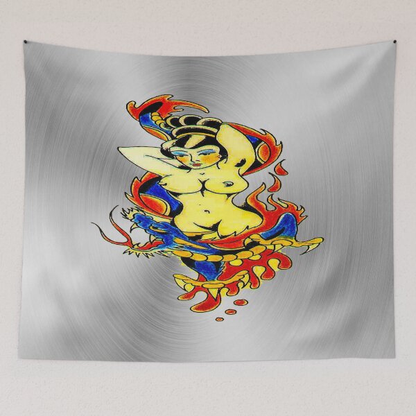 Item preview, fwc 0348 tatoo Alien woman designed and sold by fred chiea.
