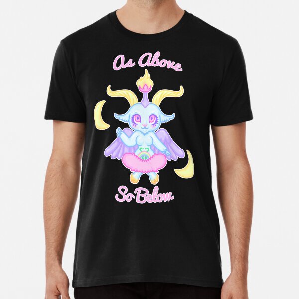 Item preview, As Above So Below Kawaii Baphomet designed and sold by creepygirlclub.