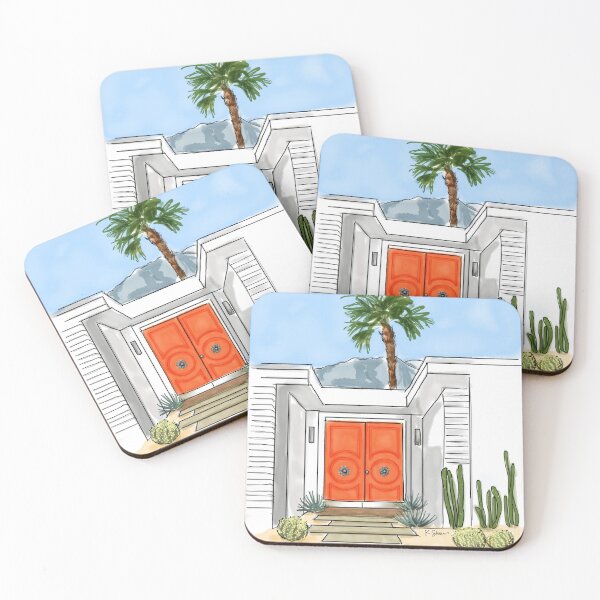 Item preview, Orange Palm Springs Door designed and sold by kschowe.