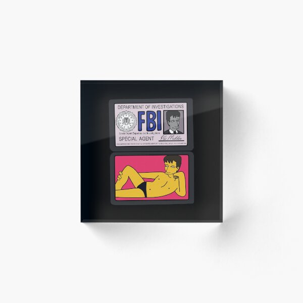Fox Mulder FBI Acrylic Block