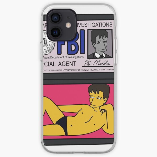 Fox Mulder FBI Funda blanda para iPhone