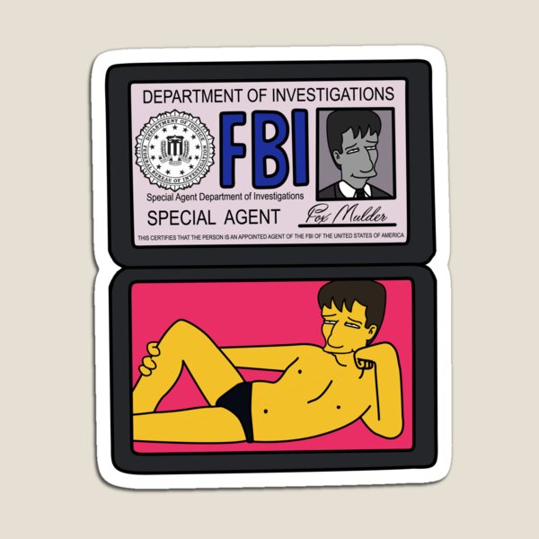 Fox Mulder FBI Magnet