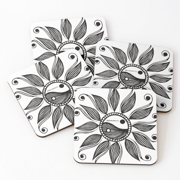 Item preview, Yin and yang zentangle design designed and sold by irinabbota.