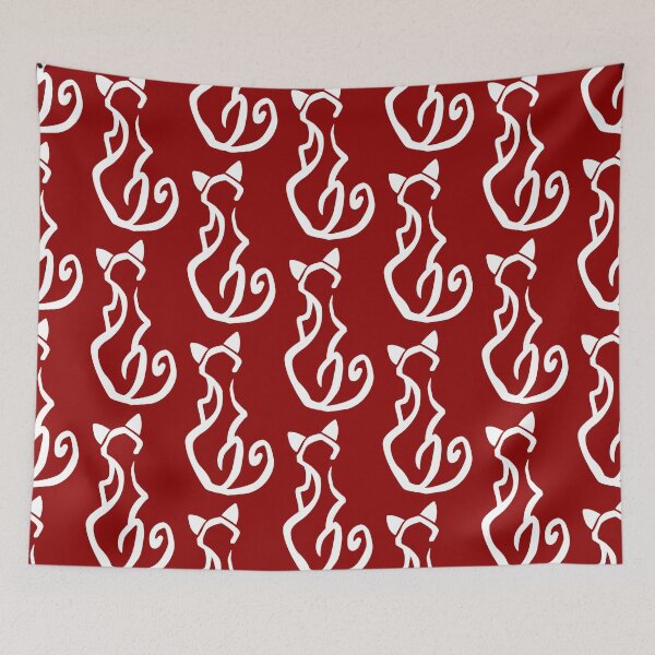 Item preview, Cat Glyph (white) designed and sold by Argent Whiskers.