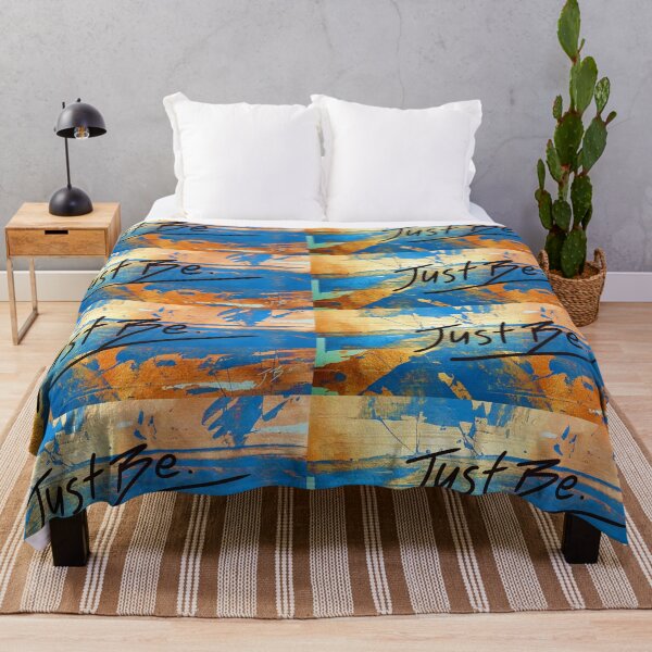 Item preview, Just Be. Golden blue design by JB.Arts designed and sold by JBArts2019.