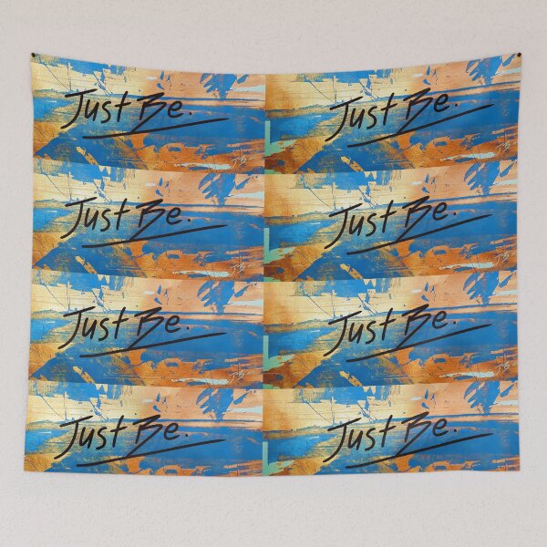 Item preview, Just Be. Golden blue design by JB.Arts designed and sold by JBArts2019.